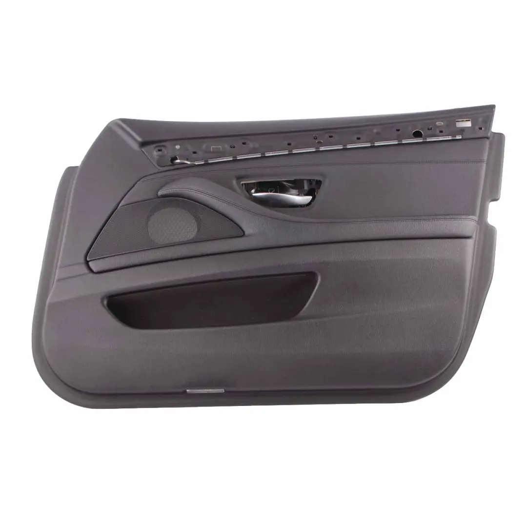 Front Right O/S Door Card Lining Panel Black Leather to BMW 5 Series F10 F11 with Part number 7273048 BMW 5 Series F10 F11 Front Right O/S Door Card Lining Panel Black Leather - SKU rhd-7273048 - Part number 7273048