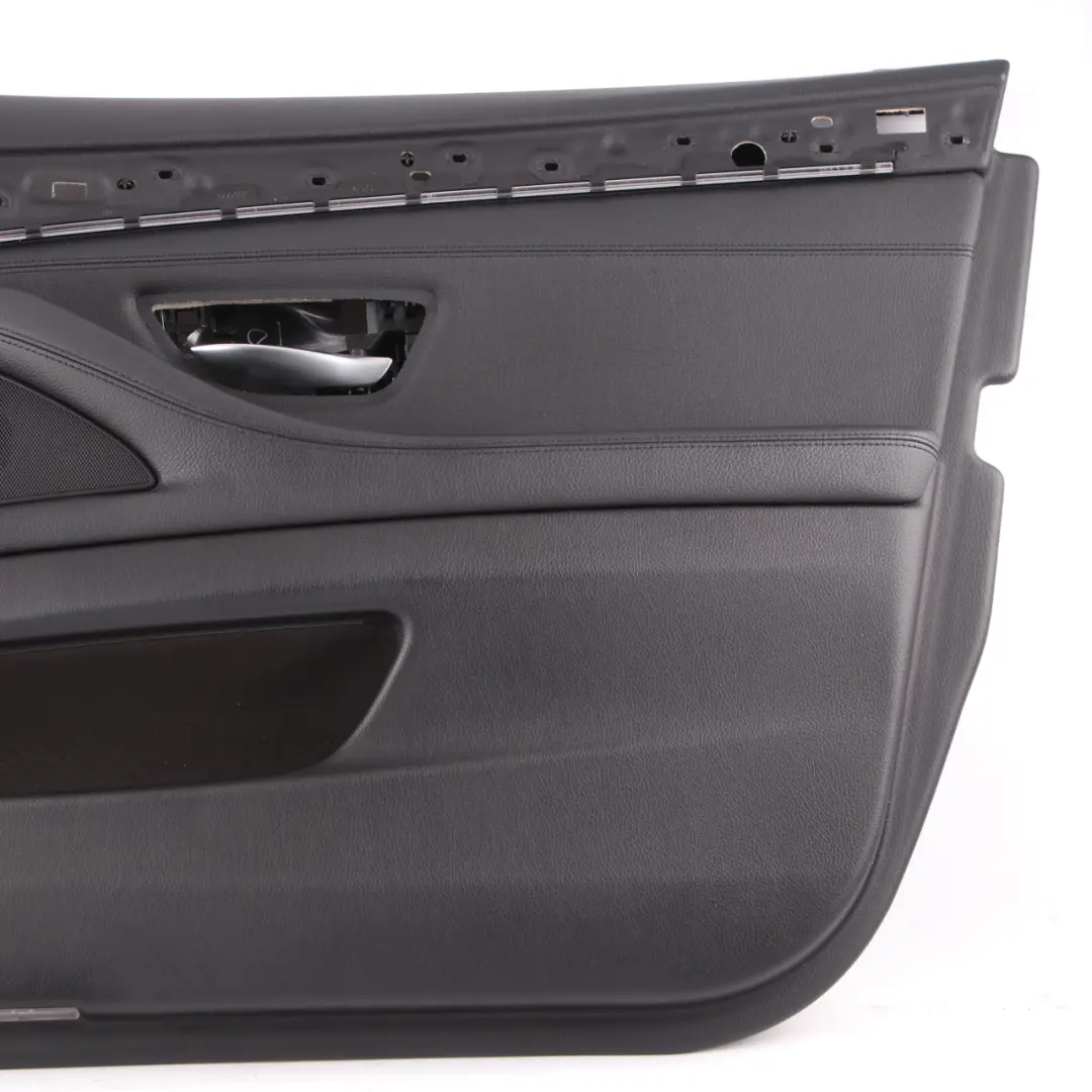 BMW 5 Series F10 F11 Front Right O/S Door Card Lining Panel Black Leather - SKU rhd-7273048 - Part number 7273048