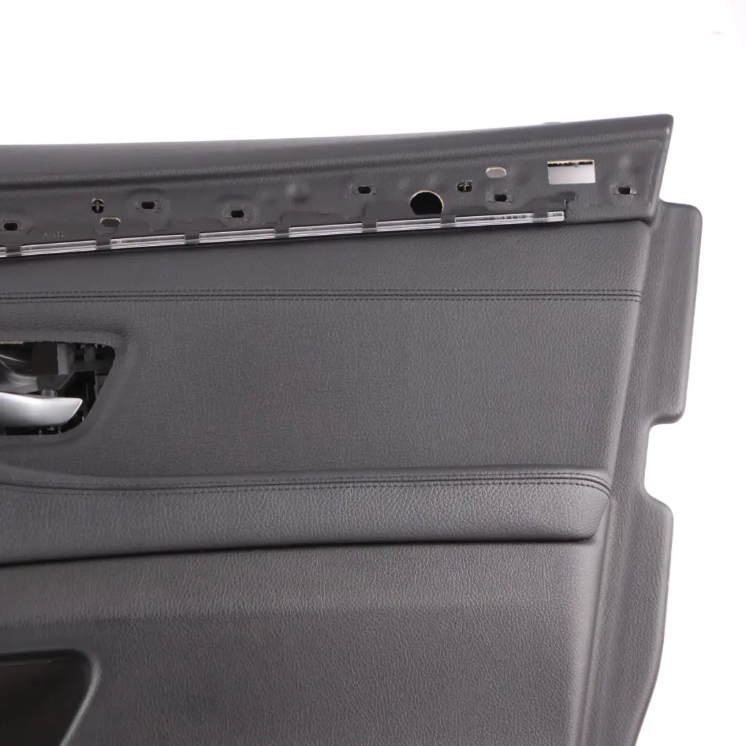 Front Right O/S Door Card Lining Panel Black Leather to BMW 5 Series F10 F11 with Part number 7273048 BMW 5 Series F10 F11 Front Right O/S Door Card Lining Panel Black Leather - SKU rhd-7273048 - Part number 7273048