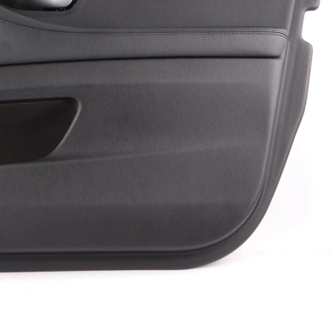 BMW 5 Series F10 F11 Front Right O/S Door Card Lining Panel Black Leather - SKU rhd-7273048 - Part number 7273048