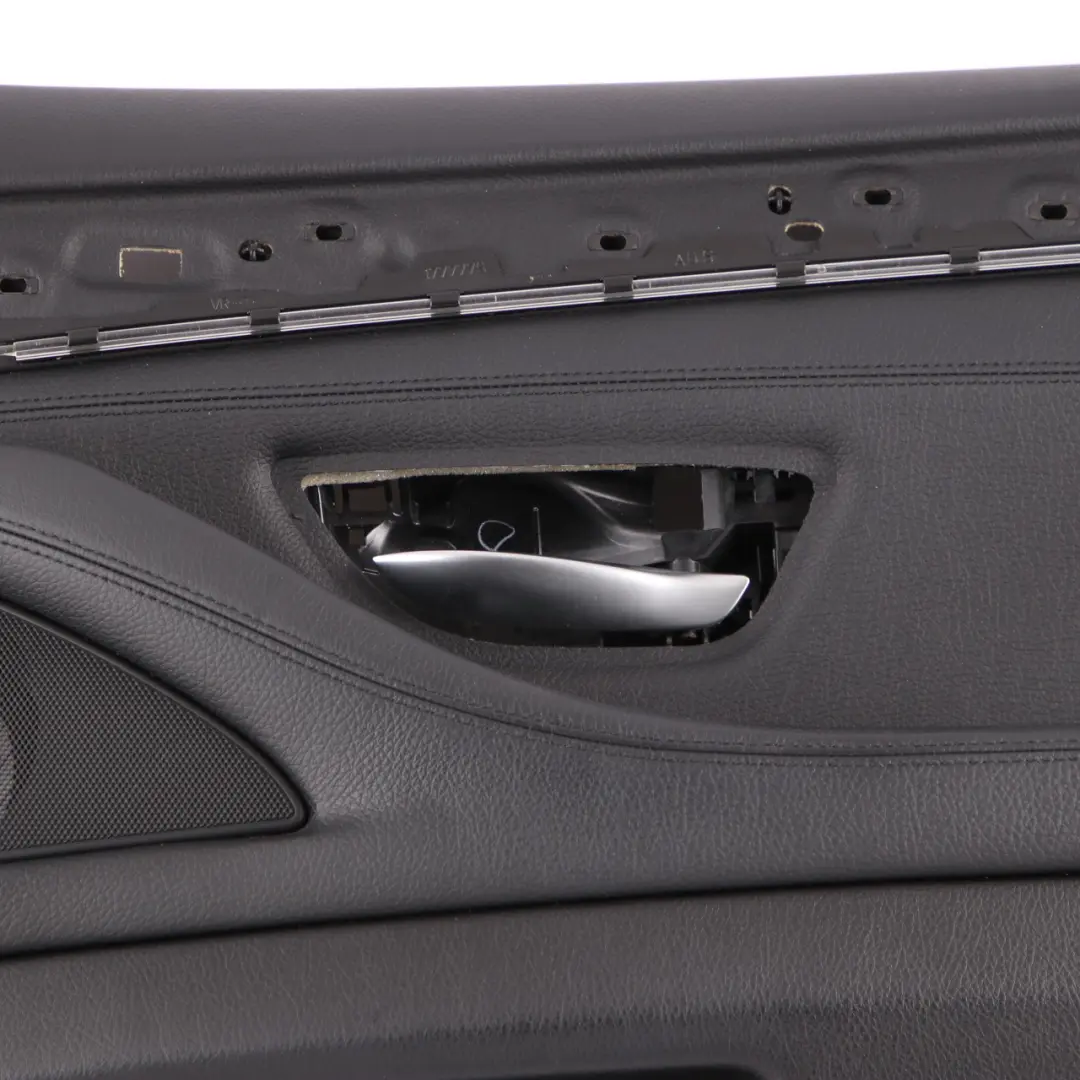 Front Right O/S Door Card Lining Panel Black Leather to BMW 5 Series F10 F11 with Part number 7273048 BMW 5 Series F10 F11 Front Right O/S Door Card Lining Panel Black Leather - SKU rhd-7273048 - Part number 7273048