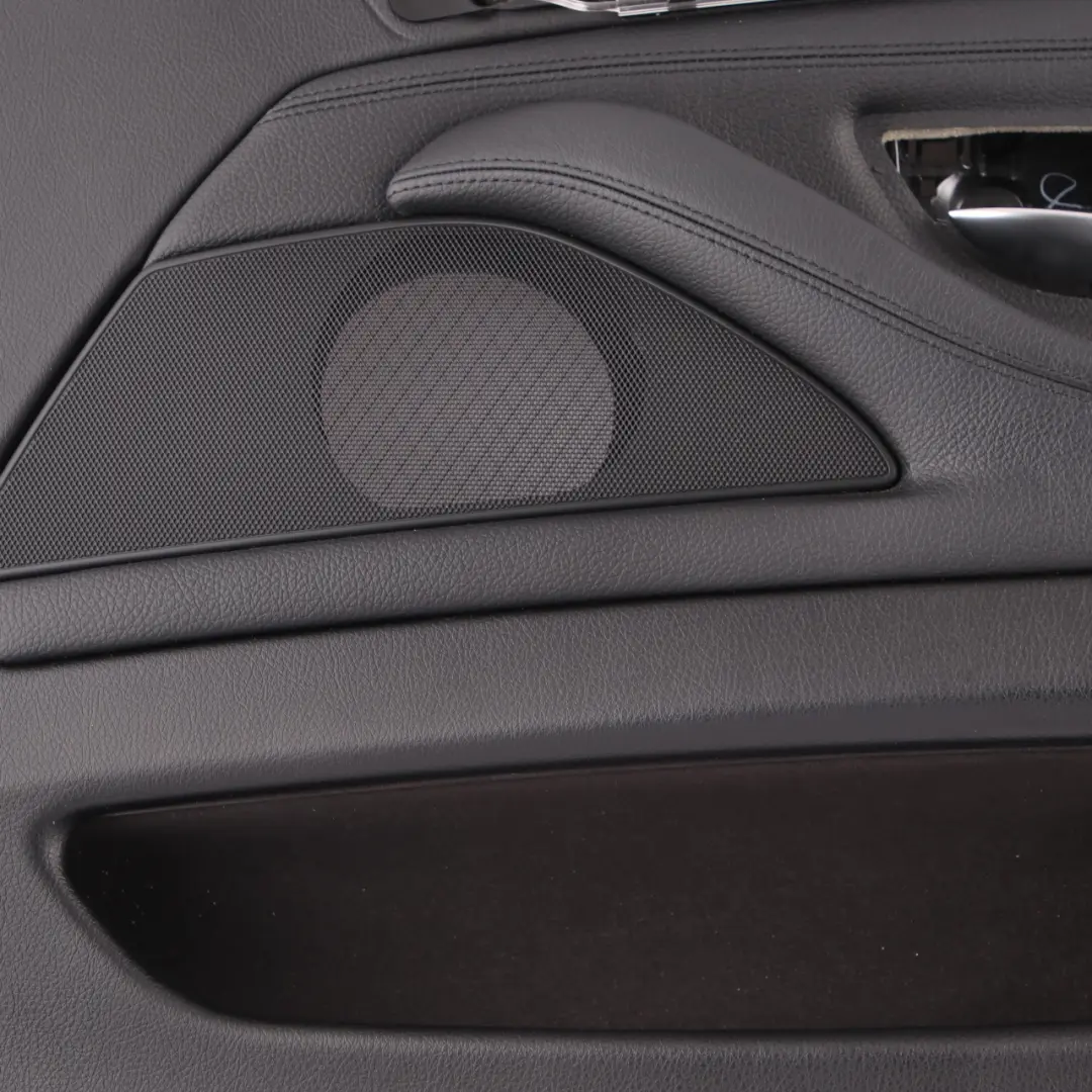 BMW 5 Series F10 F11 Front Right O/S Door Card Lining Panel Black Leather - SKU rhd-7273048 - Part number 7273048
