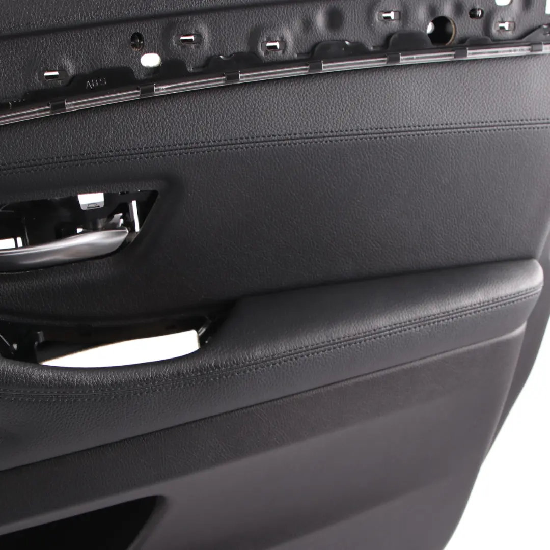 BMW 5 Series F10 F11 Front Right O/S Door Card Lining Panel Black Leather - SKU rhd-7273048 - Part number 7273048