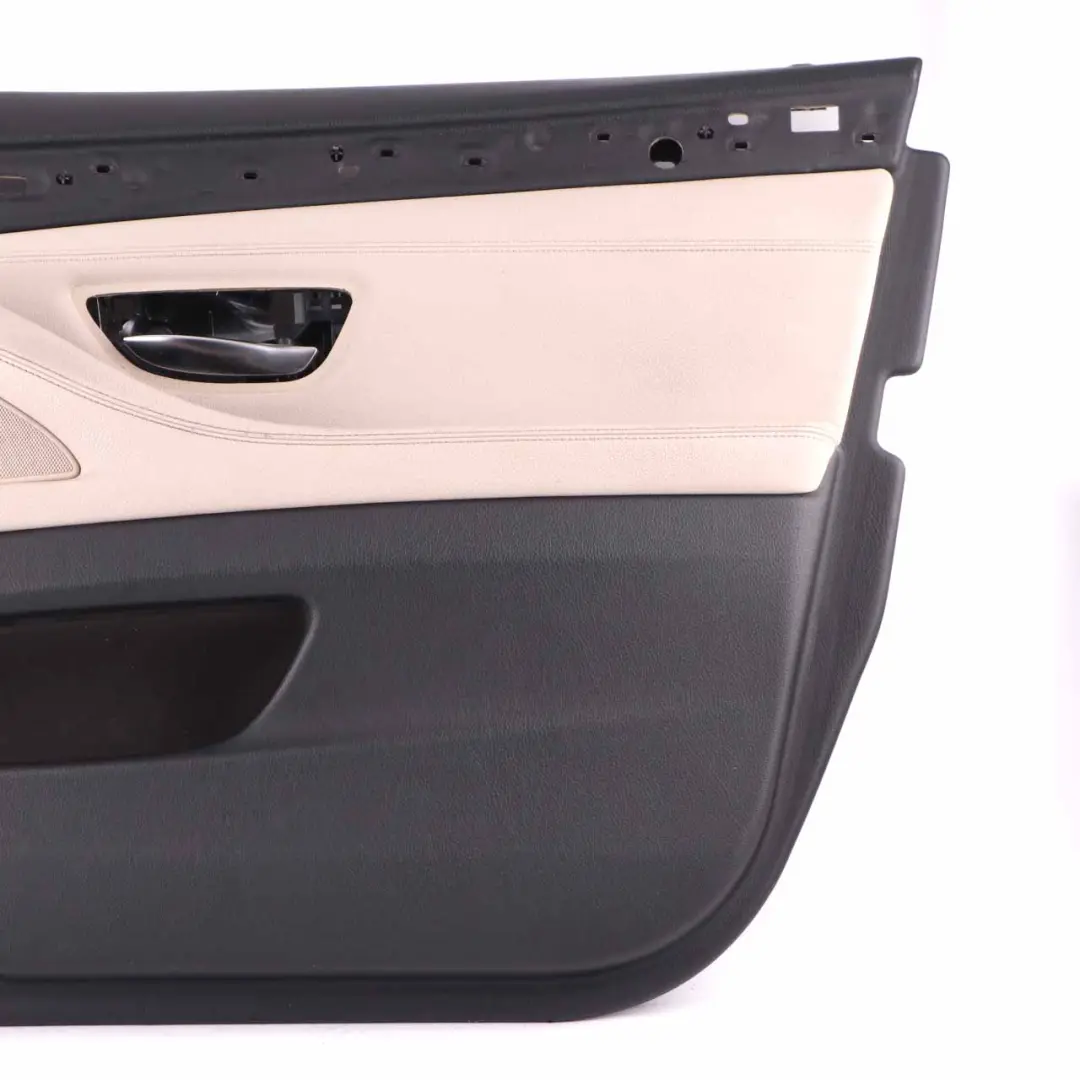 BMW F10 F11 Front Right O/S Door Card Lining Panel Leather Oyster - SKU rhd-7273054 - Part number 7273054