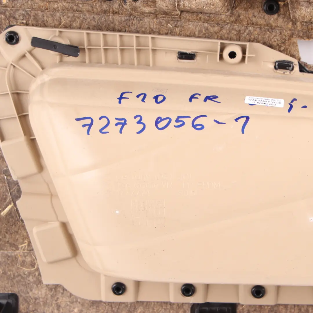 Door Card Front Right O/S Lining Panel Leather Dakota Oyster to BMW F10 F11 with Part number 7273056 BMW F10 F11 Door Card Front Right O/S Lining Panel Leather Dakota Oyster - SKU rhd-7273056-1 - Part number 7273056