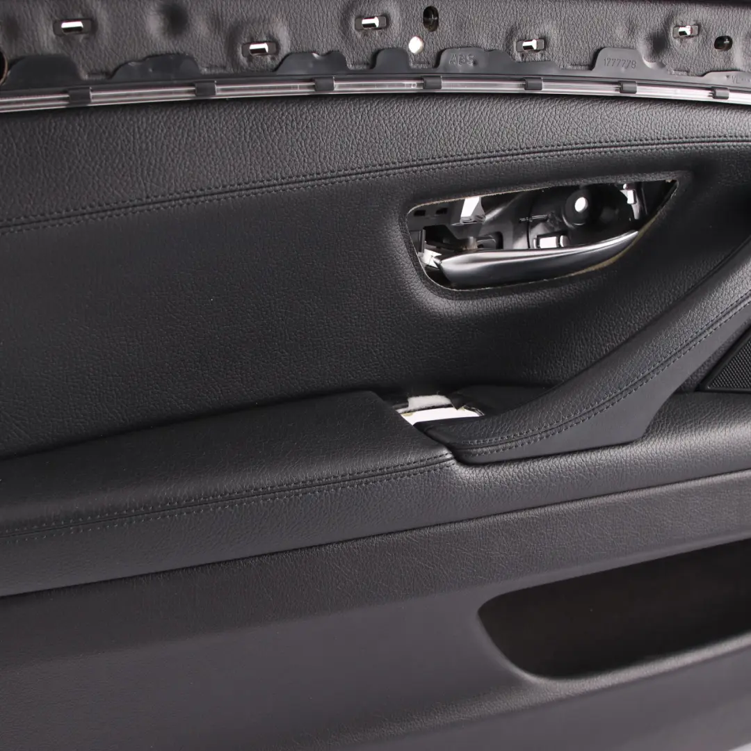 BMW F10 F11 Door Card Front Left N/S Lining Panel Black Leather - SKU rhd-7273353-1 - Part number 7273353