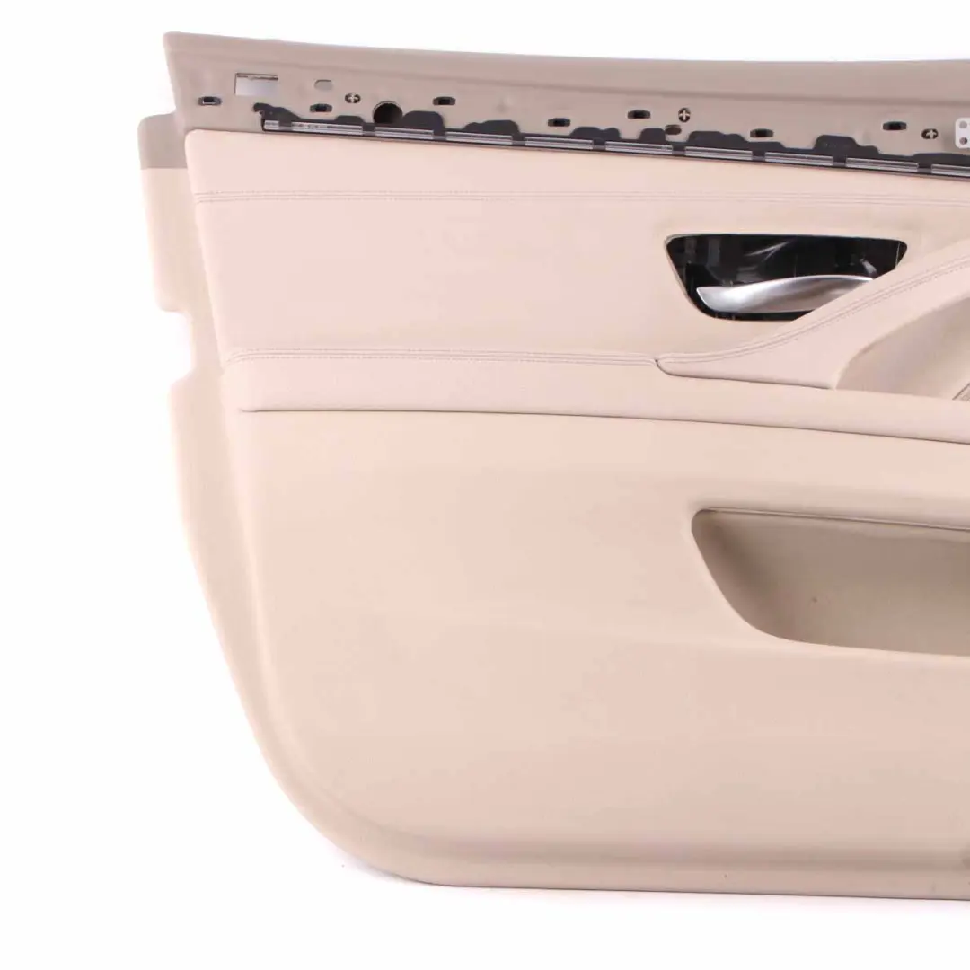 Door Card Front Left N/S Lining Panel Leather Dakota Oyster to BMW F10 F11 with Part number 7273361 BMW F10 F11 Door Card Front Left N/S Lining Panel Leather Dakota Oyster - SKU rhd-7273361-1 - Part number 7273361
