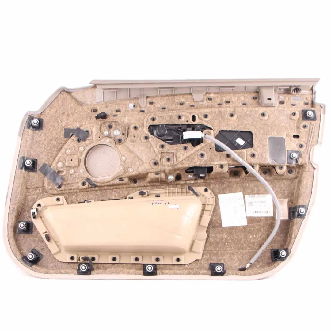 Door Card Front Left N/S Lining Panel Leather Dakota Oyster to BMW F10 F11 with Part number 7273361 BMW F10 F11 Door Card Front Left N/S Lining Panel Leather Dakota Oyster - SKU rhd-7273361-1 - Part number 7273361