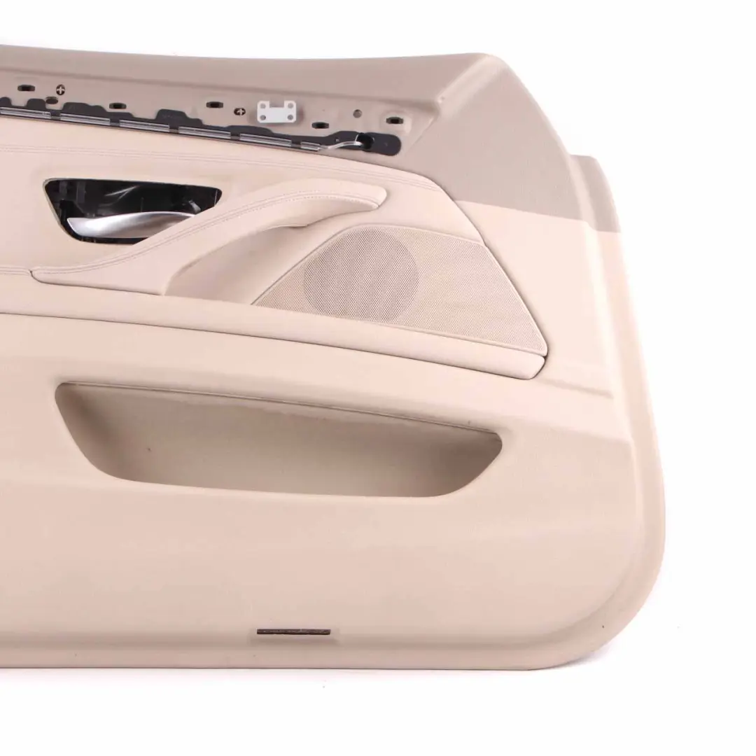 Door Card Front Left N/S Lining Panel Leather Dakota Oyster to BMW F10 F11 with Part number 7273361 BMW F10 F11 Door Card Front Left N/S Lining Panel Leather Dakota Oyster - SKU rhd-7273361-1 - Part number 7273361