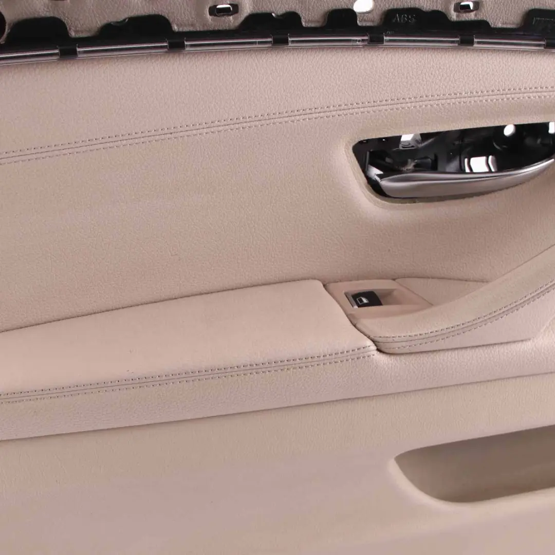 Door Card Front Left N/S Lining Panel Leather Dakota Oyster to BMW F10 F11 with Part number 7273361 BMW F10 F11 Door Card Front Left N/S Lining Panel Leather Dakota Oyster - SKU rhd-7273361-1 - Part number 7273361