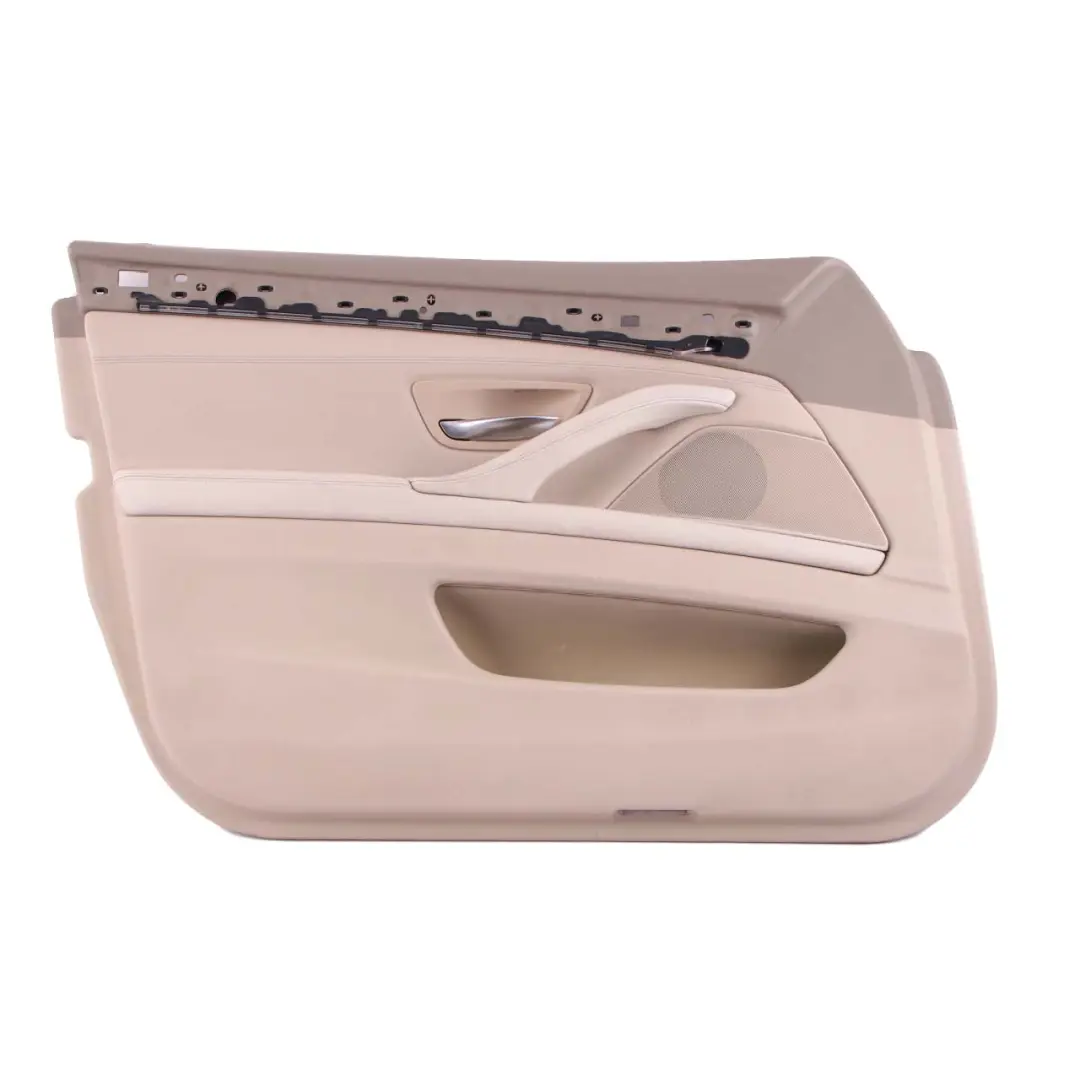 Door Card Front Left N/S Lining Panel Leather Dakota Oyster to BMW F10 F11 with Part number 7273361 BMW F10 F11 Door Card Front Left N/S Lining Panel Leather Dakota Oyster - SKU rhd-7273361 - Part number 7273361