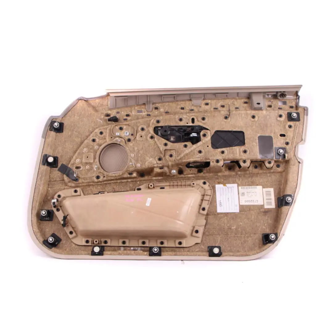 Door Card Front Left N/S Lining Panel Leather Dakota Oyster to BMW F10 F11 with Part number 7273361 BMW F10 F11 Door Card Front Left N/S Lining Panel Leather Dakota Oyster - SKU rhd-7273361 - Part number 7273361