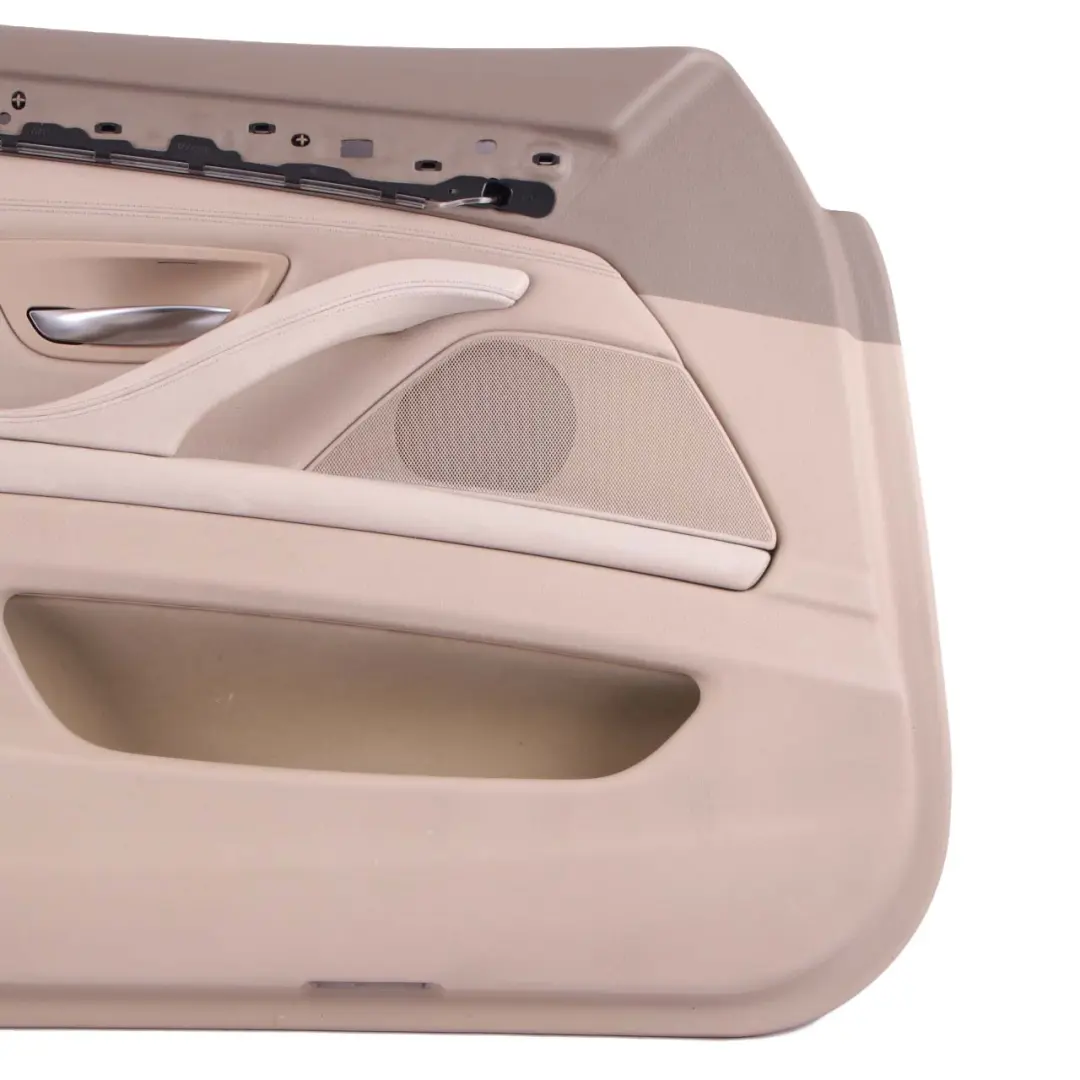 Door Card Front Left N/S Lining Panel Leather Dakota Oyster to BMW F10 F11 with Part number 7273361 BMW F10 F11 Door Card Front Left N/S Lining Panel Leather Dakota Oyster - SKU rhd-7273361 - Part number 7273361