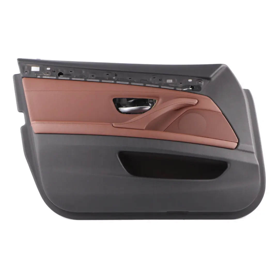 BMW F10 F11 Door Card Front Left N/S Lining Panel Leather Cinnamon Brown - SKU rhd-7273363 - Part number 7273363