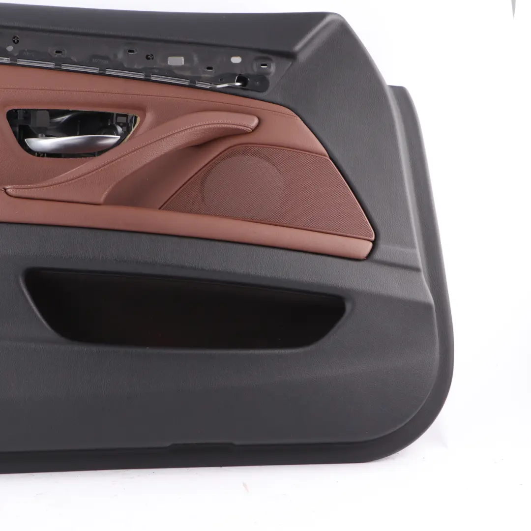 BMW F10 F11 Door Card Front Left N/S Lining Panel Leather Cinnamon Brown - SKU rhd-7273363 - Part number 7273363