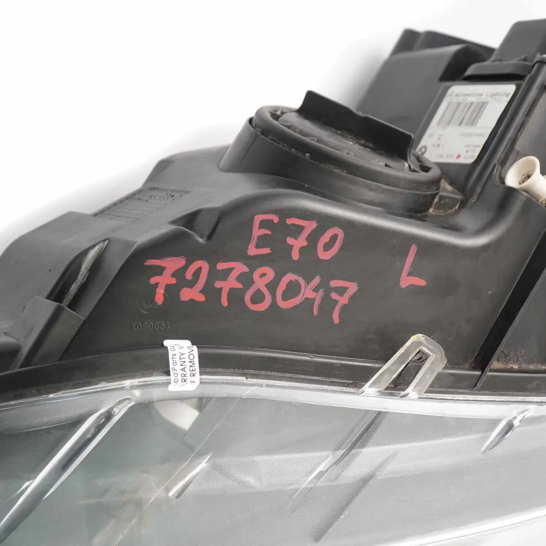 Headlamp Left BMW X5 E70 Headlight Front Light Lamp N/S 7158931 to with Part number 7278047 Headlamp Left BMW X5 E70 Headlight Front Light Lamp N/S 7158931 - SKU rhd-7278047 - Part number 7278047