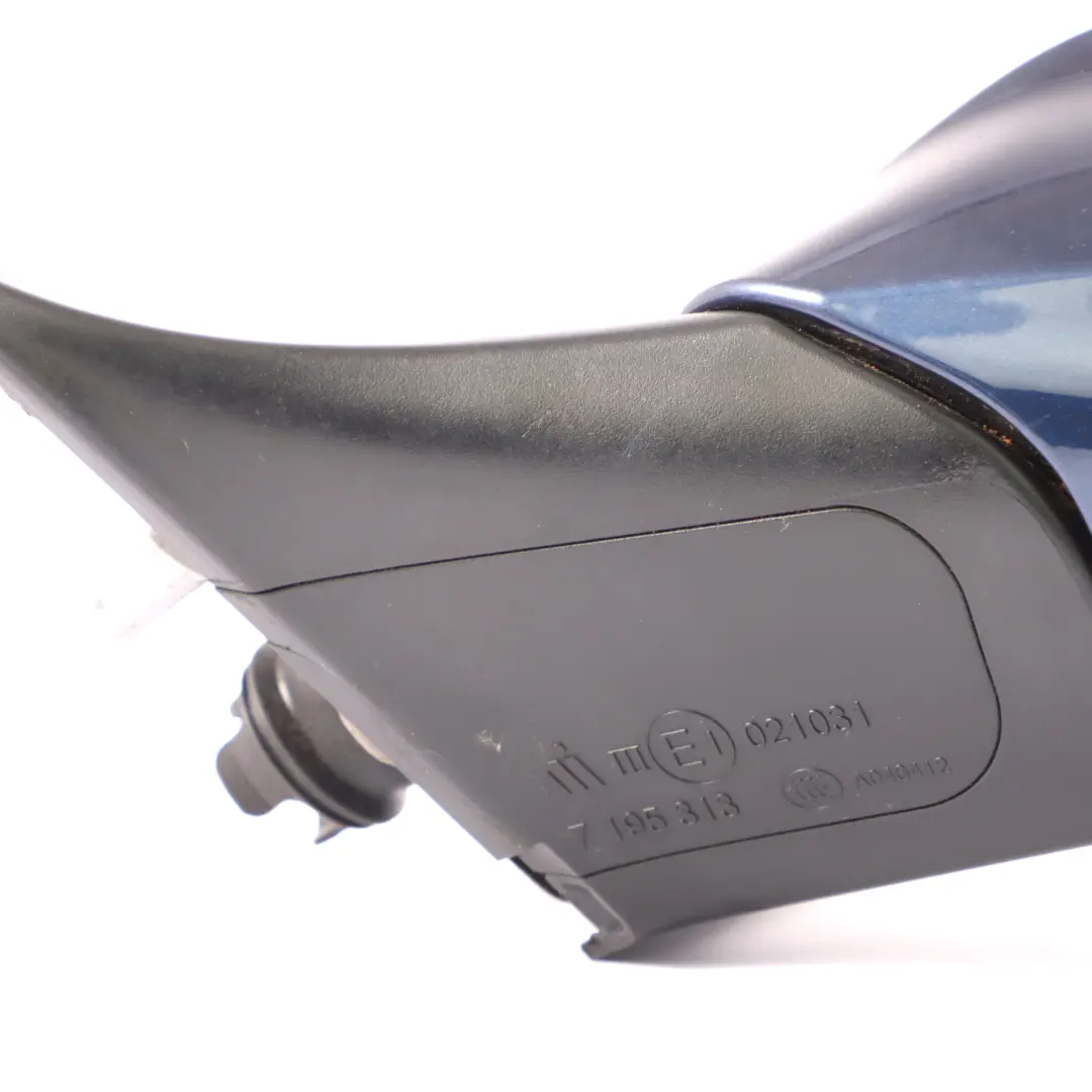 BMW Z4 E89 Wing Mirror Door Left N/S Heated Auto Dip 3 Pins Deep Sea Blue - A76 - SKU rhd-7281985-DSB - Part number 7281985