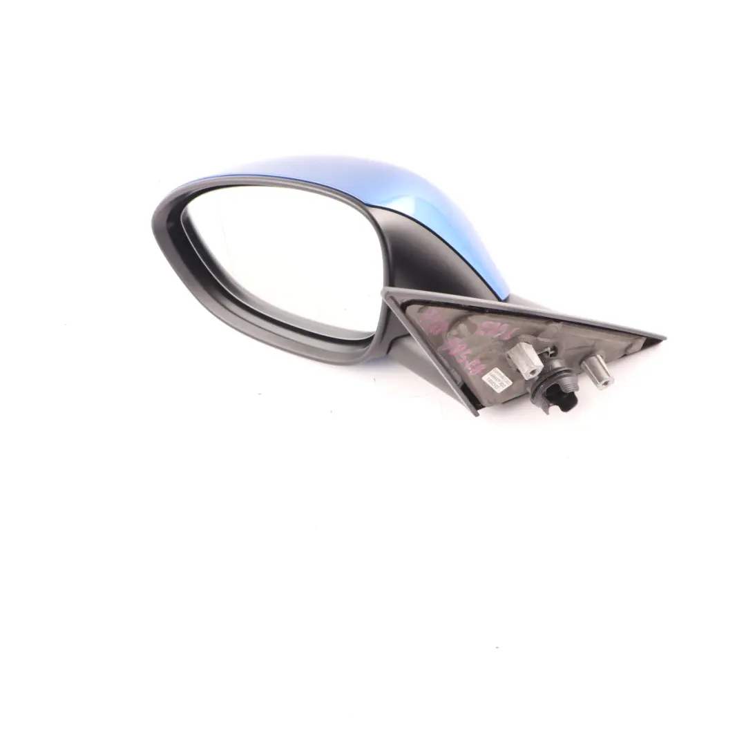 Wing Mirror Door Left N/S Heated Auto Dip 3 Pins Estoril Blue - B45 to BMW Z4 E89 with Part number 7281985 BMW Z4 E89 Wing Mirror Door Left N/S Heated Auto Dip 3 Pins Estoril Blue - B45 - SKU rhd-7281985-EB - Part number 7281985