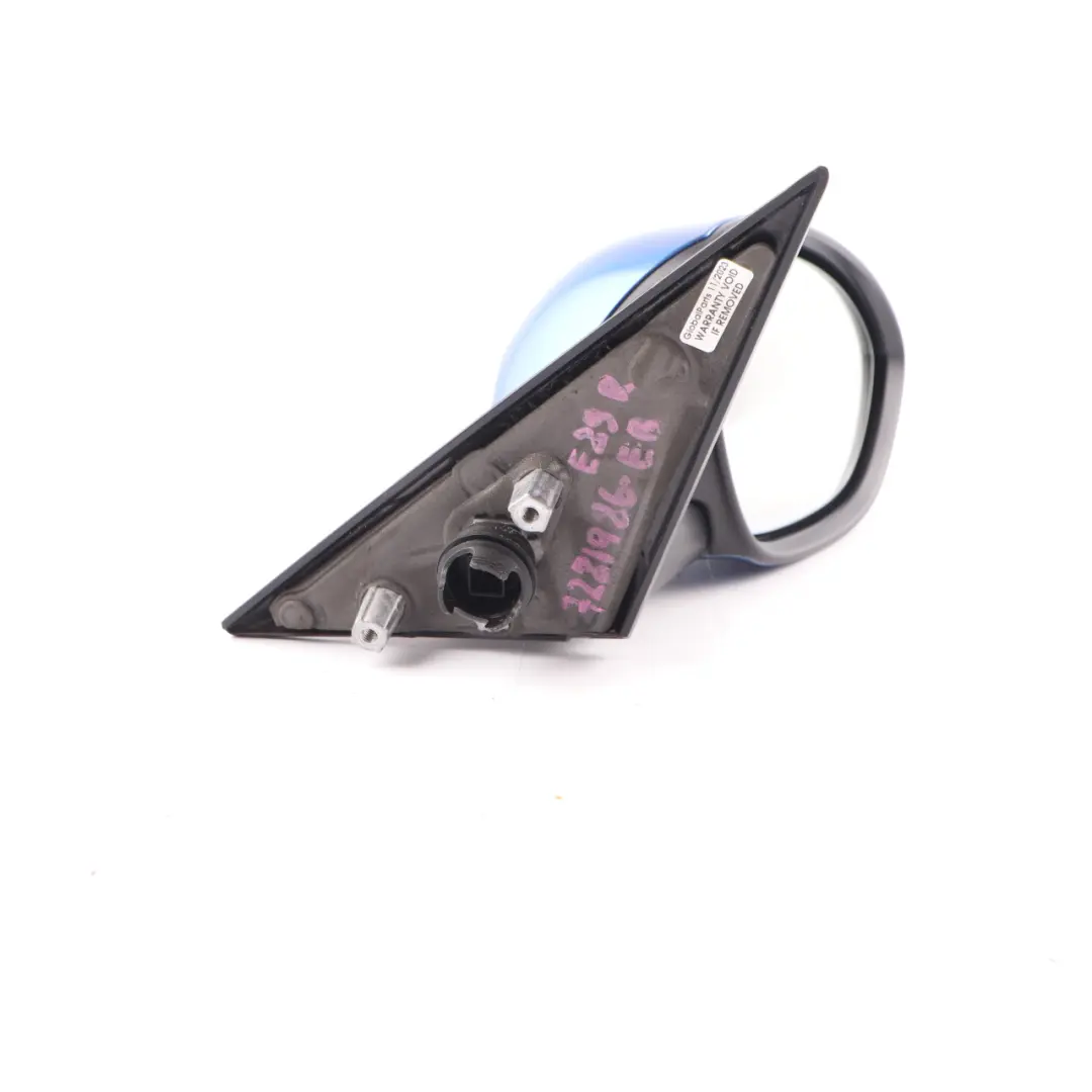 Wing Mirror Door Right O/S Heated Auto Dip 3 Pins Estoril Blue - B45 to BMW Z4 E89 with Part number 7281986 BMW Z4 E89 Wing Mirror Door Right O/S Heated Auto Dip 3 Pins Estoril Blue - B45 - SKU rhd-7281986-EB - Part number 7281986