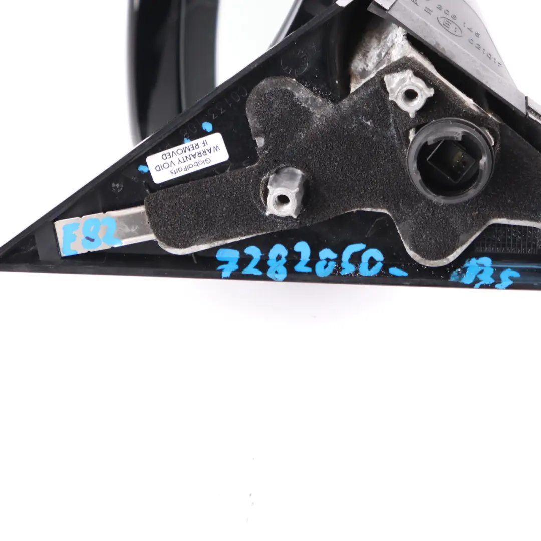  Wing Mirror BMW E81 E82 E88 M Sport Auto Dip Right Black Sapphire Metallic 475 - SKU rhd-7282050-BS - Part number 7282050
