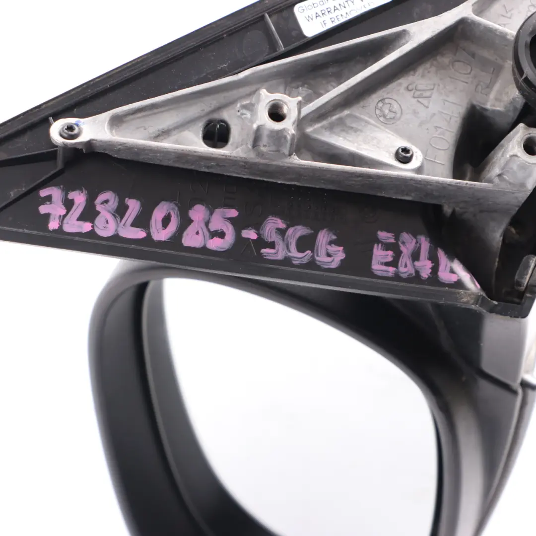 Wing Mirror Power Fold Heated Left N/S Space Grey - A52 3 Pins to BMW E87 LCI with Part number 7282085 BMW E87 LCI Wing Mirror Power Fold Heated Left N/S Space Grey - A52 3 Pins - SKU rhd-7282085-SCG - Part number 7282085