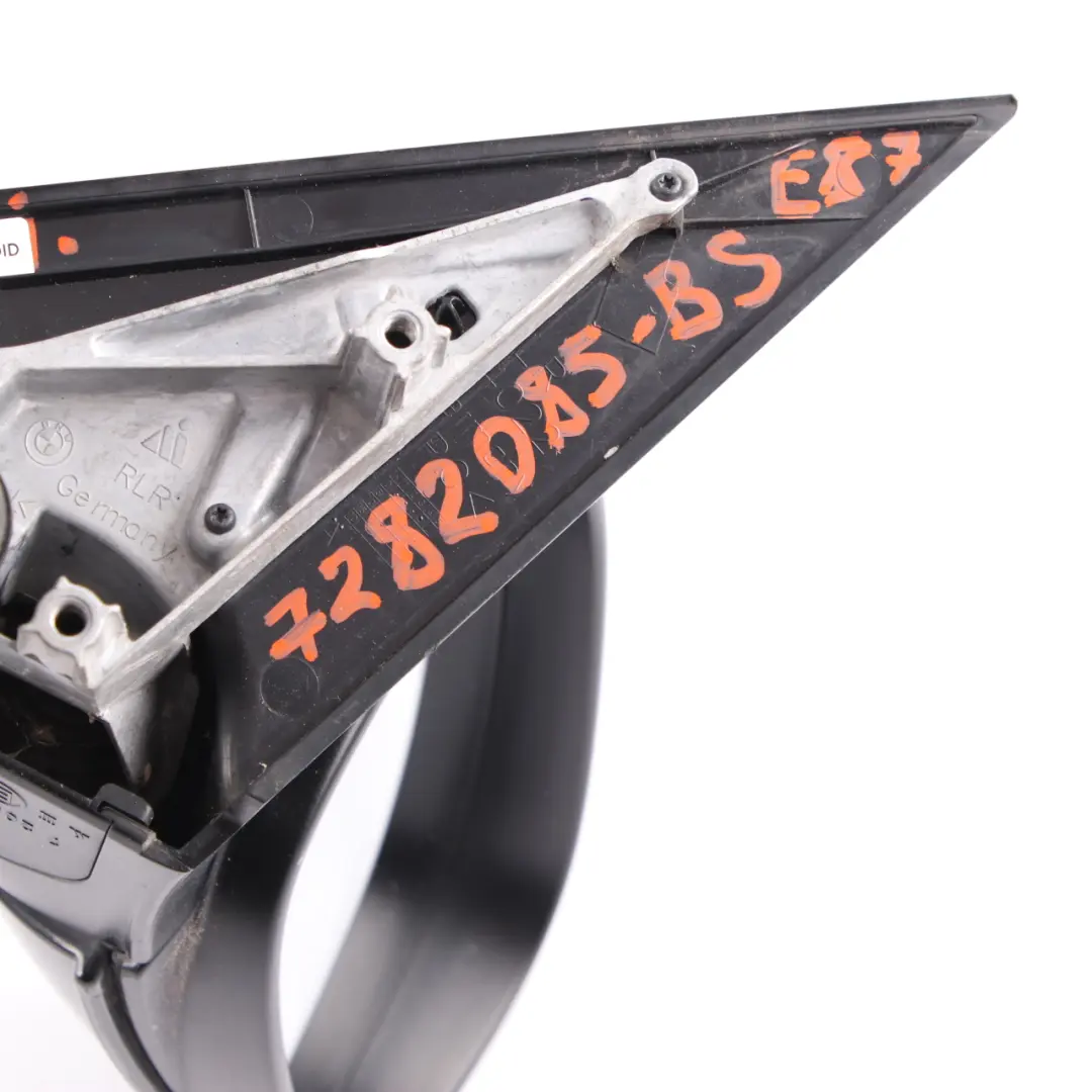 Fold Heated Right Wing Mirror O/S Black Sapphire 475 to BMW E87 LCI Power with Part number 7282086 BMW E87 LCI Power Fold Heated Right Wing Mirror O/S Black Sapphire 475 - SKU rhd-7282086-BS - Part number 7282086