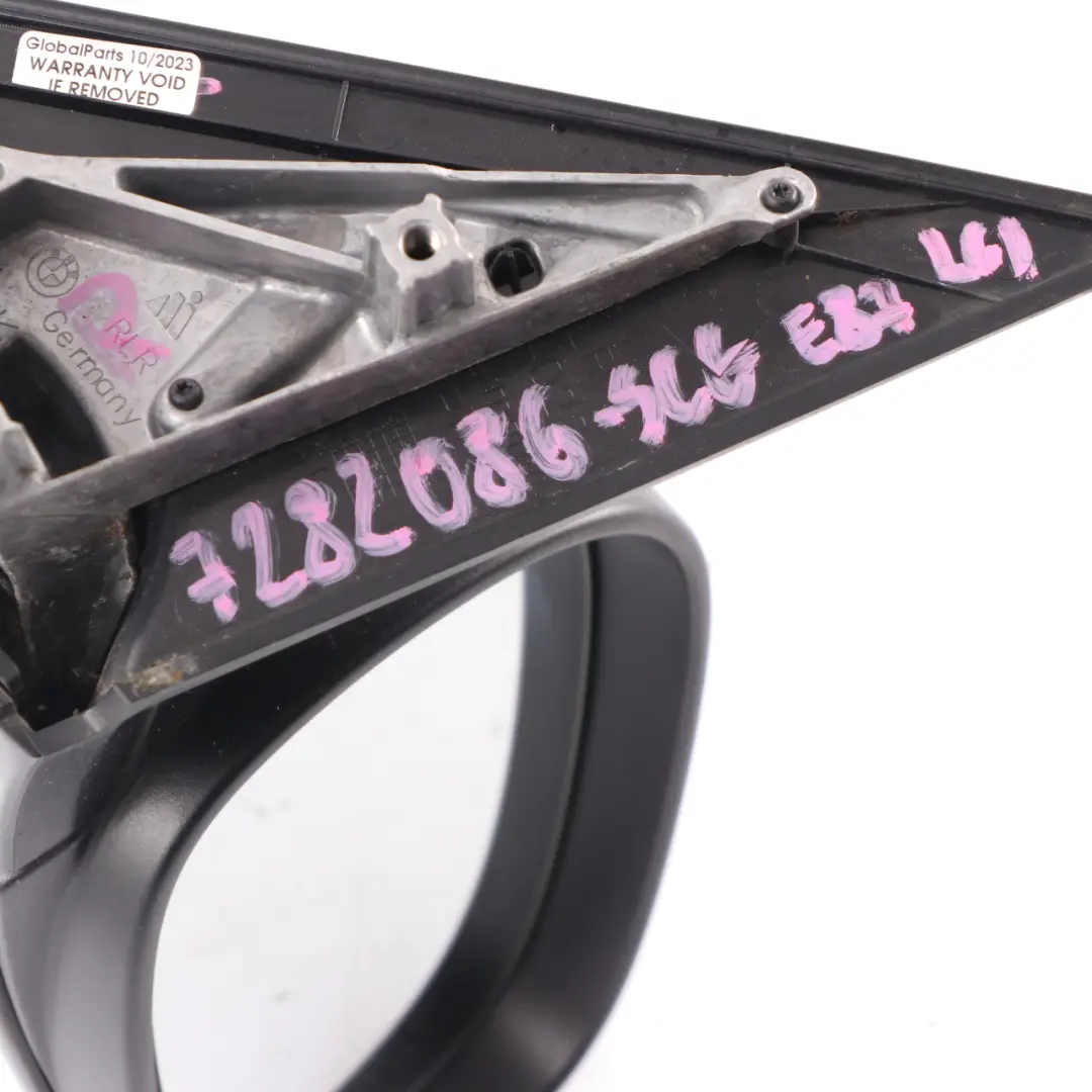 Wing Mirror Power Fold Heated Right O/S Space Grey - A52 3 Pins to BMW E87 LCI with Part number 7282086 BMW E87 LCI Wing Mirror Power Fold Heated Right O/S Space Grey - A52 3 Pins - SKU rhd-7282086-SCG - Part number 7282086