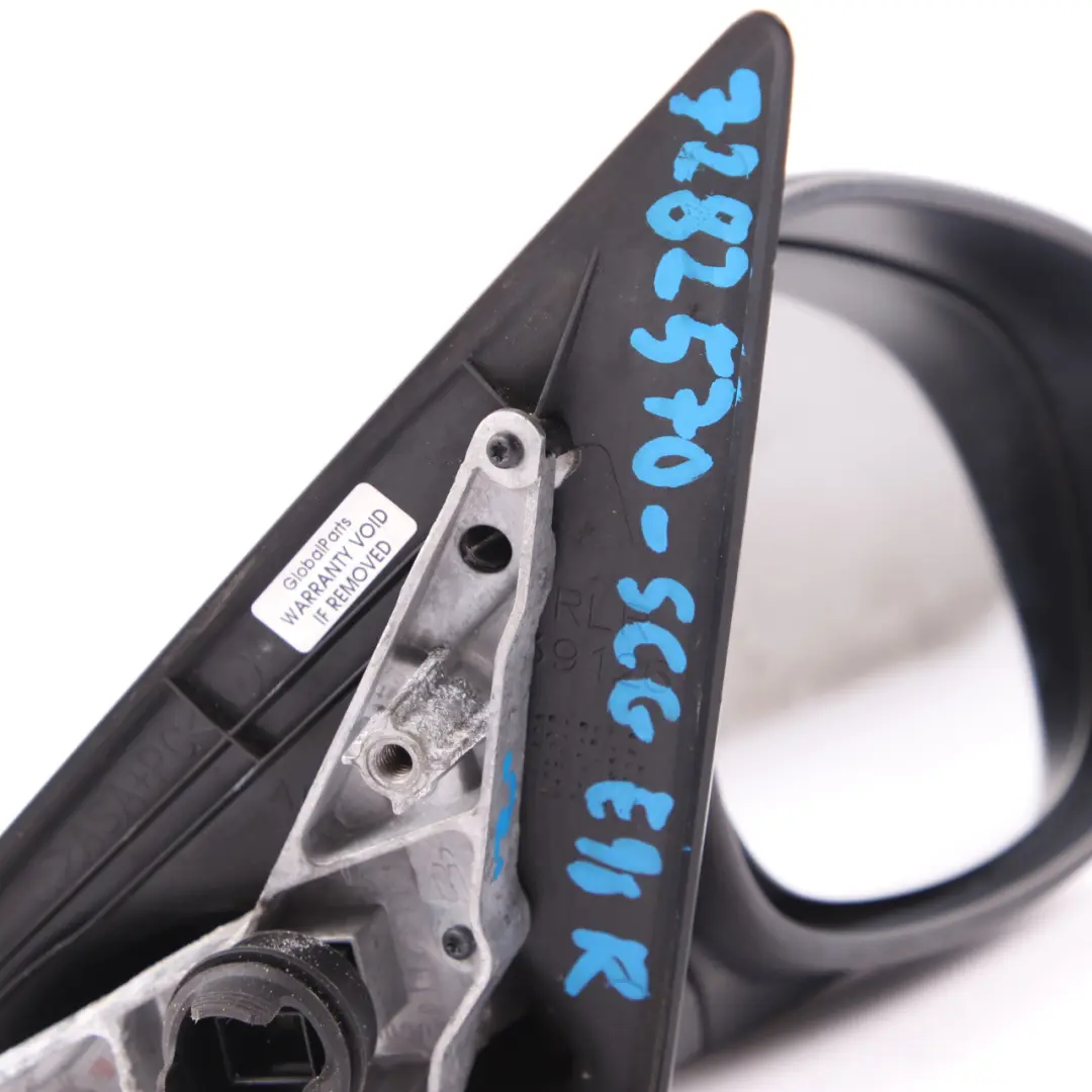 Fold Heated Right Wing Mirror O/S Spacegrau Grey to BMW 3 Series E90 E91 LCI Power with Part number 7282570 BMW 3 Series E90 E91 LCI Power Fold Heated Right Wing Mirror O/S Spacegrau Grey - SKU rhd-7282570-SCG - Part number 7282570