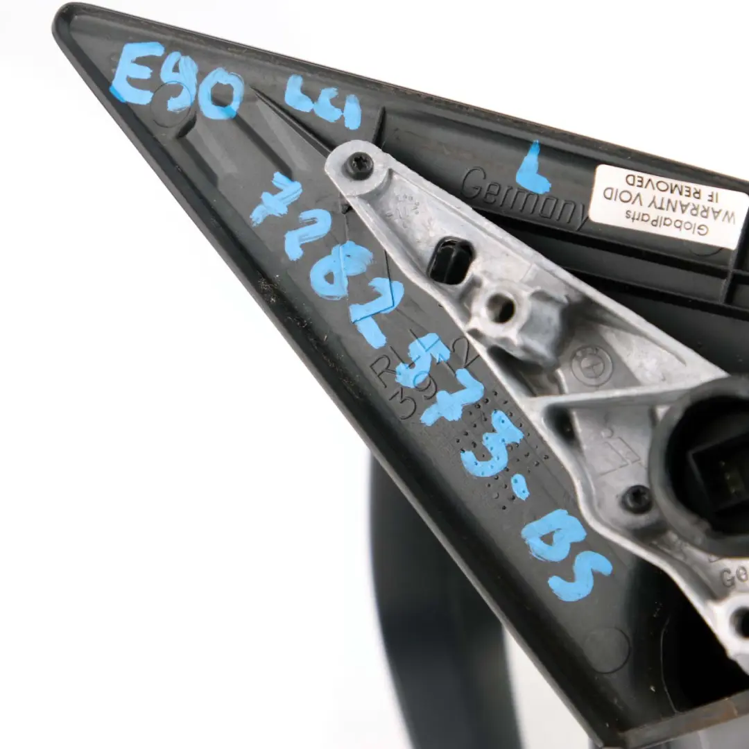 Fold Auto Dip Left Wing Mirror N/S Black Sapphire 475 to BMW 3 E90 E91 LCI Power with Part number 7282573 BMW 3 E90 E91 LCI Power Fold Auto Dip Left Wing Mirror N/S Black Sapphire 475 - SKU rhd-7282573-BS - Part number 7282573