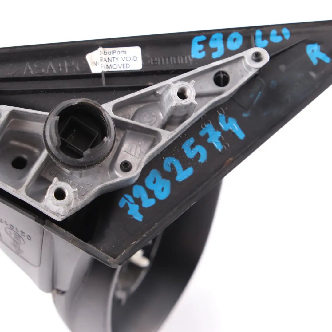 BMW E90 E91 LCI Power Fold Auto Dip Right Wing Mirror O/S Base Trim - SKU rhd-7282574 - Part number 7282574