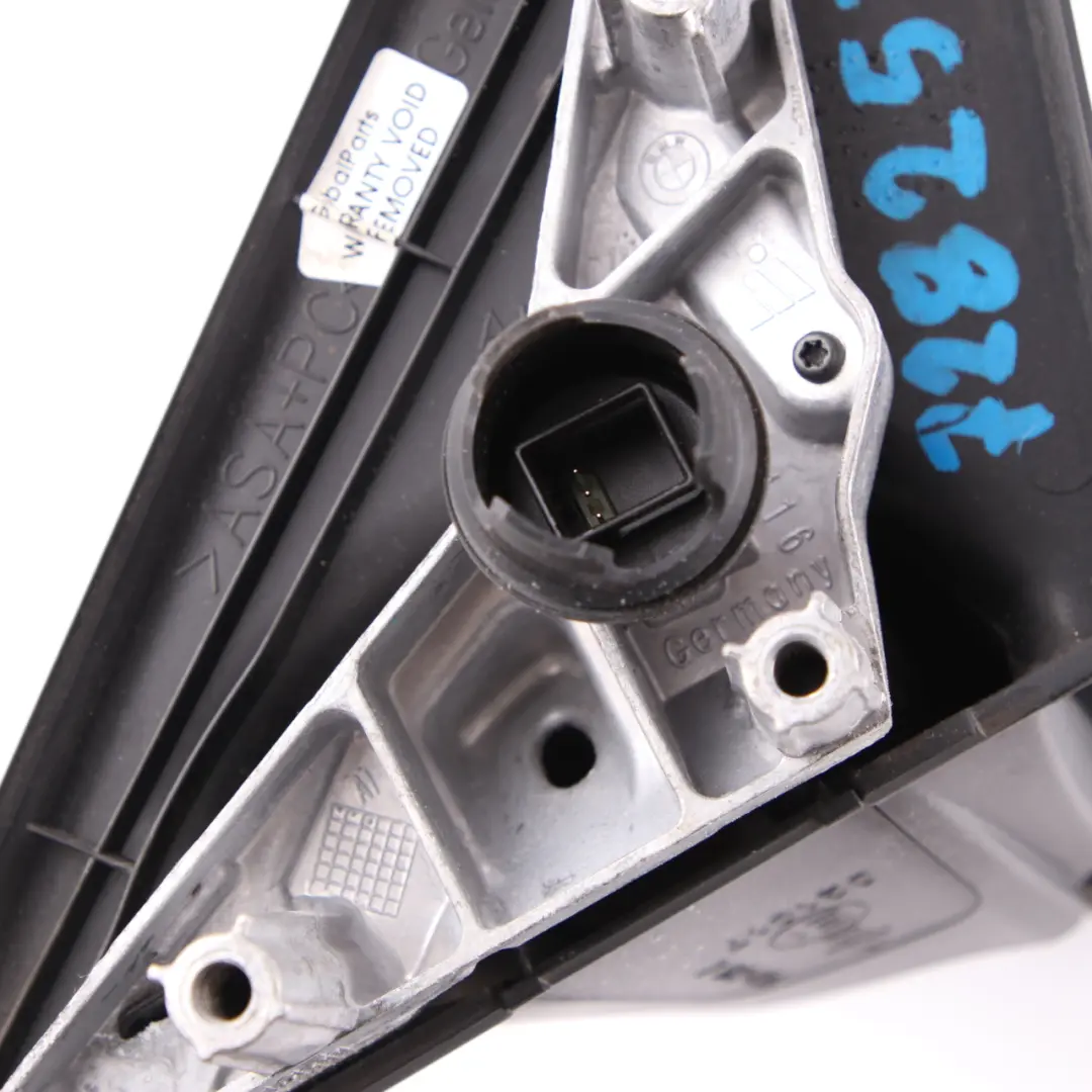 Fold Auto Dip Right Wing Mirror O/S Base Trim to BMW E90 E91 LCI Power with Part number 7282574 BMW E90 E91 LCI Power Fold Auto Dip Right Wing Mirror O/S Base Trim - SKU rhd-7282574 - Part number 7282574