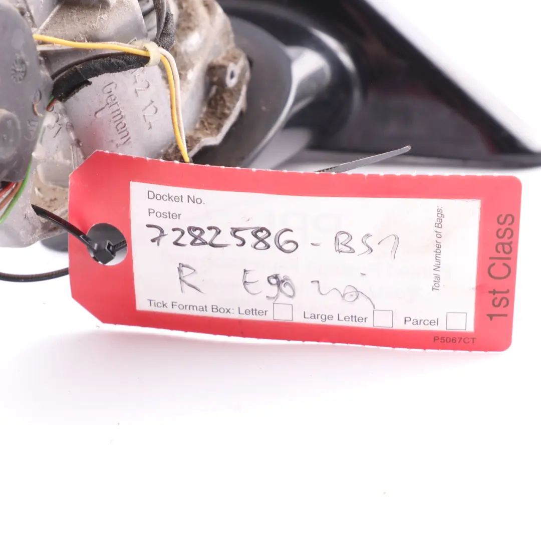 Wing Mirror Base BMW E90 E91 LCI High Gloss M Sport Power Fold Carrier Right O/S to with Part number 7282586 Wing Mirror Base BMW E90 E91 LCI High Gloss M Sport Power Fold Carrier Right O/S - SKU rhd-7282586-1 - Part number 7282586