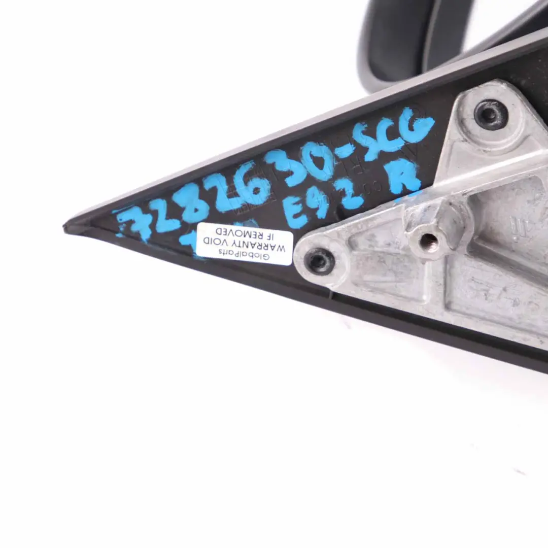 Wing Mirror BMW E92 E93 Power Fold Heated Memory Right O/S Space Grau Metallic to with Part number 7282630 Wing Mirror BMW E92 E93 Power Fold Heated Memory Right O/S Space Grau Metallic - SKU rhd-7282630-SCG - Part number 7282630