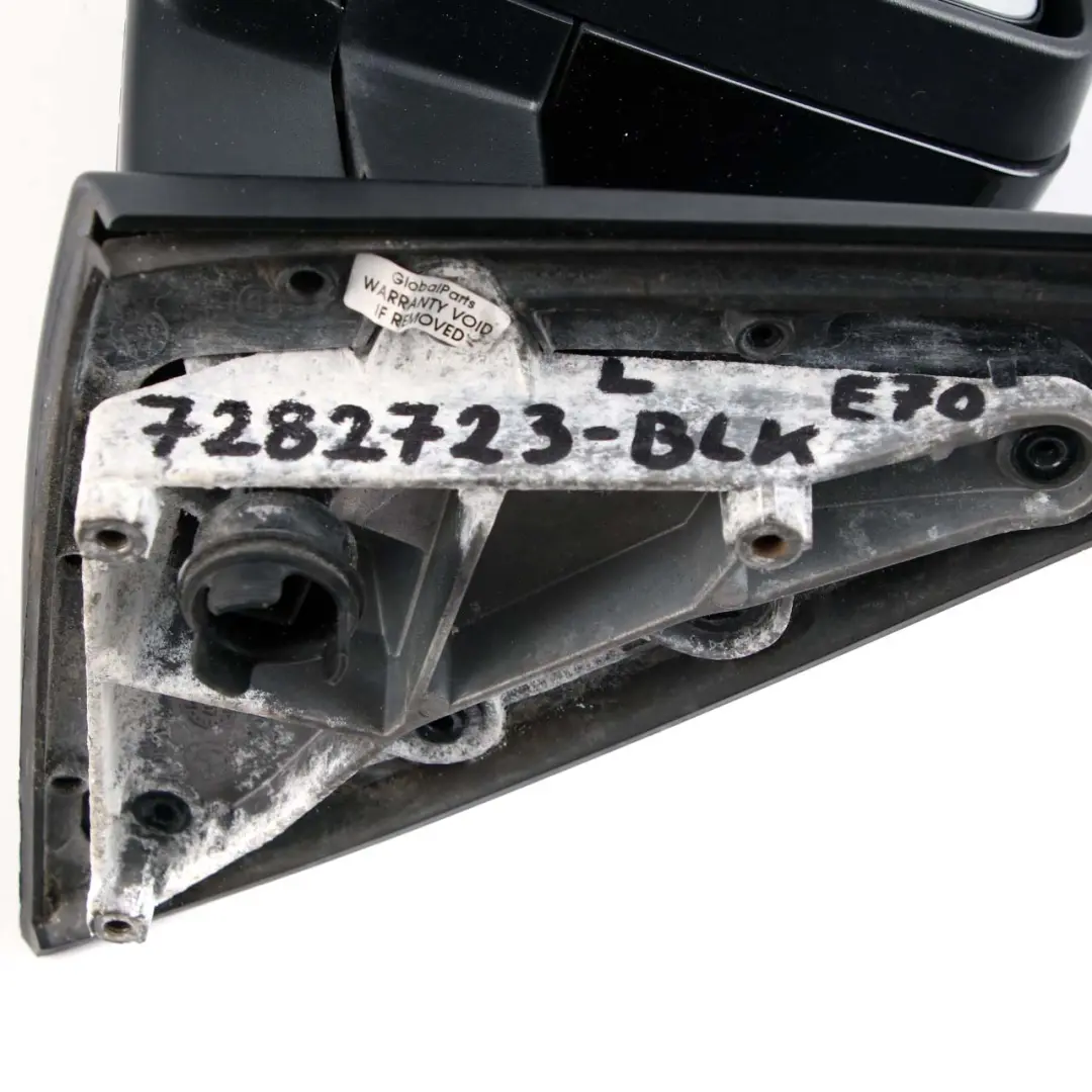 Dip Power Fold Heated Left Wing Mirror N/S Black to BMW X5 Series E70 Auto with Part number 7282723 BMW X5 Series E70 Auto Dip Power Fold Heated Left Wing Mirror N/S Black - SKU rhd-7282723-BLK - Part number 7282723