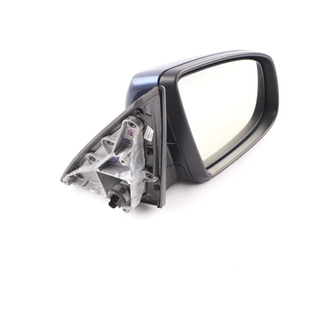 BMW X5 E70 Wing Mirror Auto Dip Heated Door Right O/S 3 Pins Deep Sea Blue A76 - SKU rhd-7282724-DSB - Part number 7282724