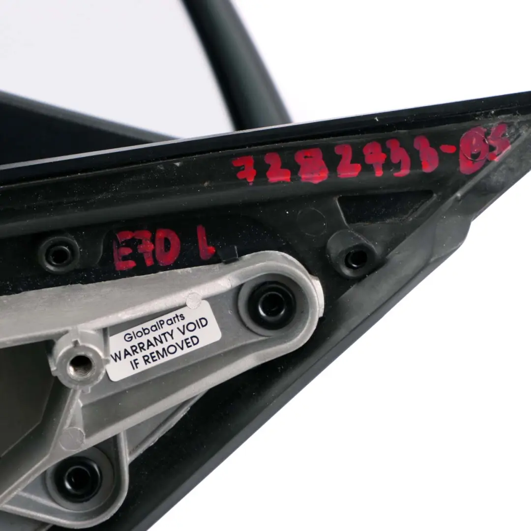 BMW X5 E70 Outside Left Wing Mirror Memory N/S Black Sapphire Metallic 475 - SKU rhd-7282733-BS - Part number 7282733