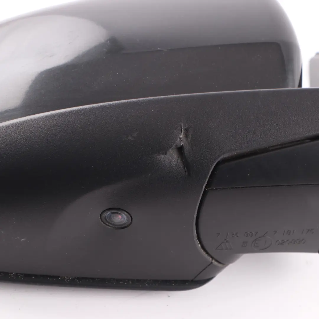 BMW X6 E71 Wing Mirror Auto Dip Right O/S Top View Camera Black Sapphire - 475 - SKU rhd-7282782-BS - Part number 7282782