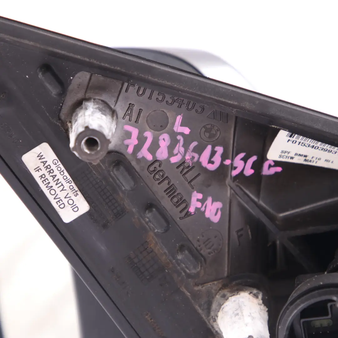 Wing Mirror BMW F10 F11 Auto Dip Power Fold Left Door Spacegrau Space Grey A52 to with Part number 7283613 Wing Mirror BMW F10 F11 Auto Dip Power Fold Left Door Spacegrau Space Grey A52 - SKU rhd-7283613-SCG - Part number 7283613