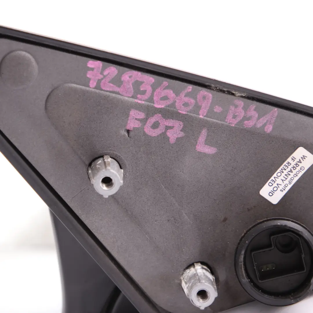 Wing Mirror Door Auto Dip Left N/S High Gloss Black Sapphire - 475 to BMW F07 GT with Part number 7283669 BMW F07 GT Wing Mirror Door Auto Dip Left N/S High Gloss Black Sapphire - 475 - SKU rhd-7283669-BS1 - Part number 7283669