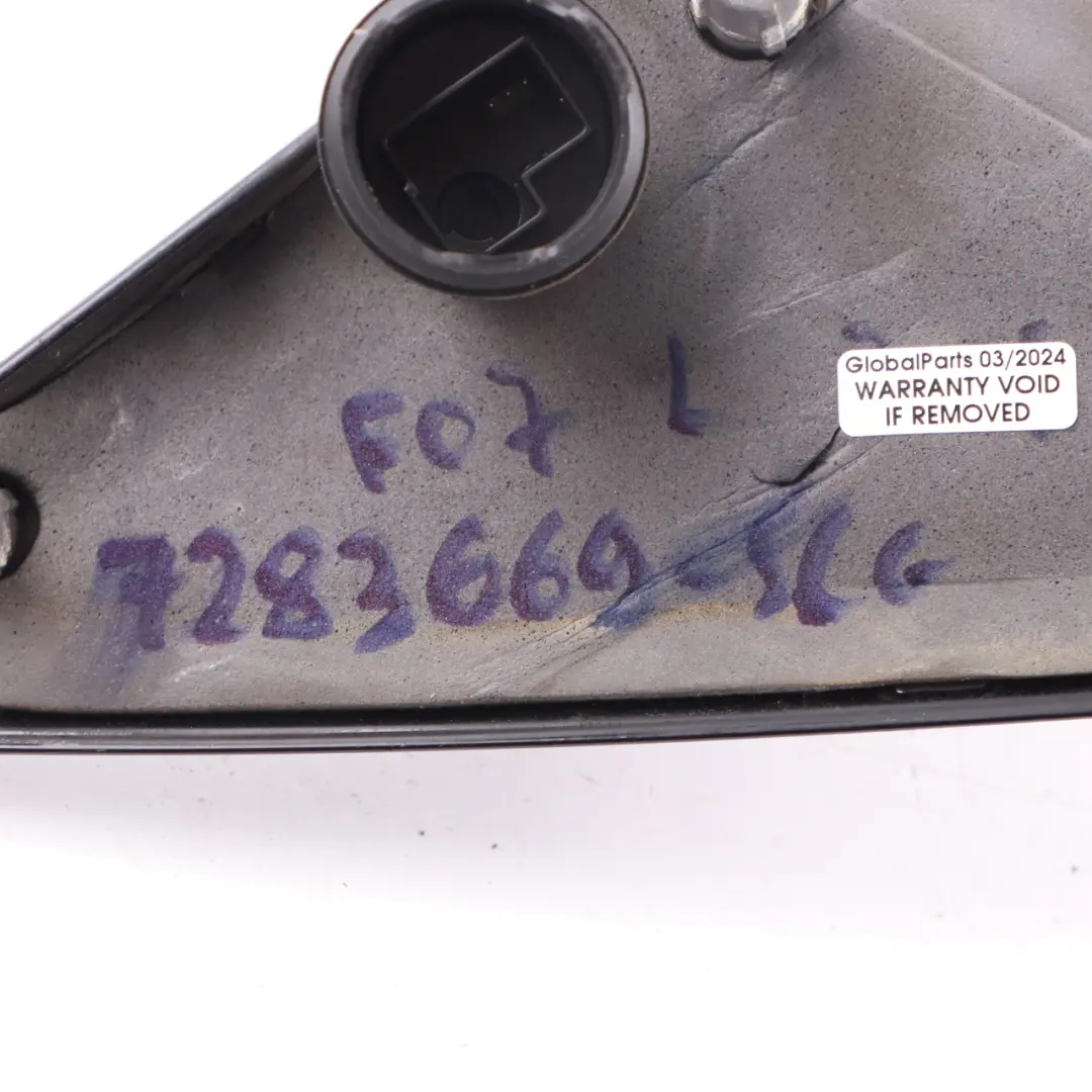 BMW F07 GT Wing Mirror Auto Dip Door Left N/S High Gloss 3 Pins Space Grey A52 - SKU rhd-7283669-SCG - Part number 7283669