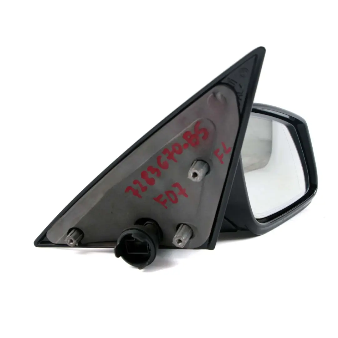 BMW 5 Series F07 GT Auto Dip Right Wing Mirror O/S High Gloss Black Sapphire 475 - SKU rhd-7283670-BS - Part number 7283670