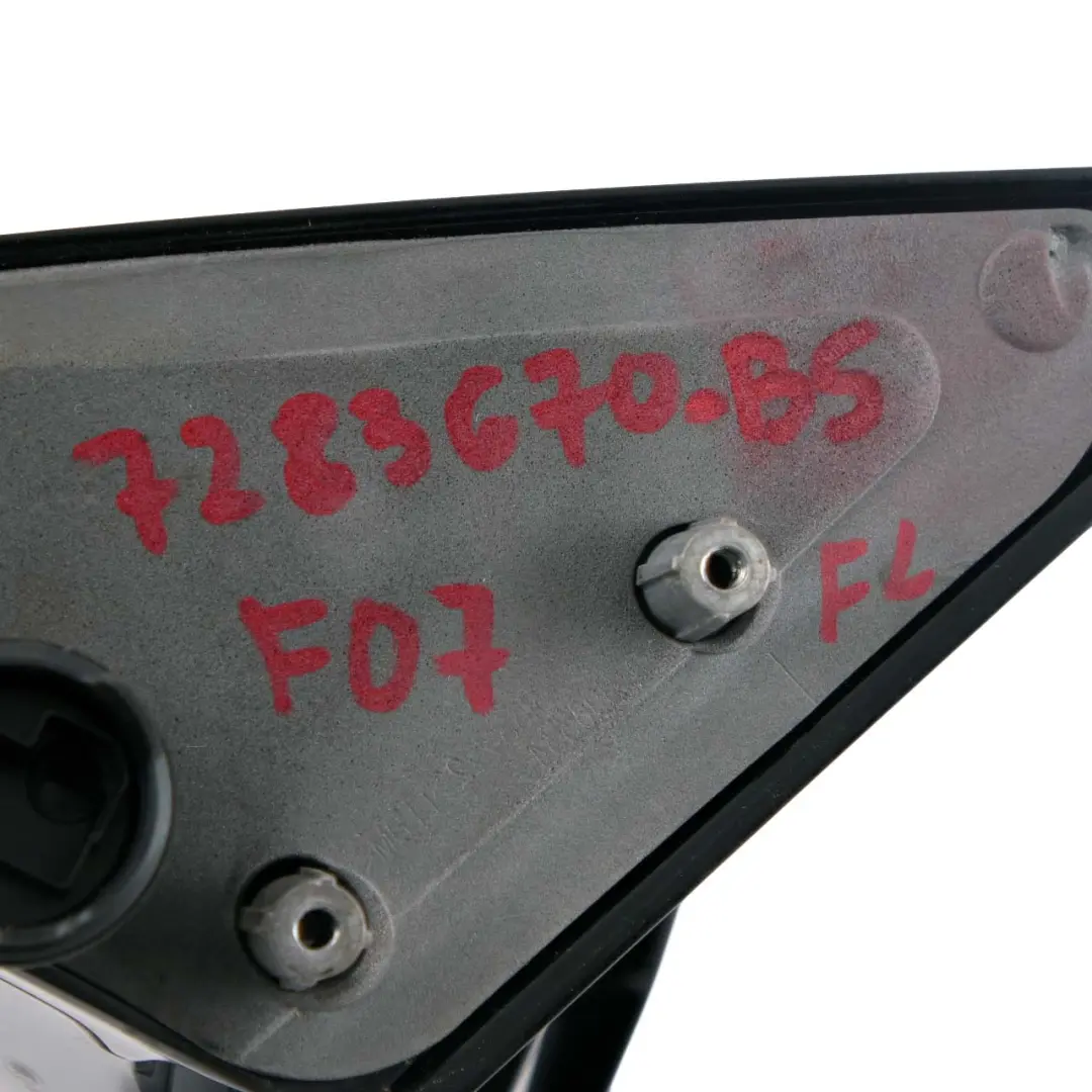 Dip Right Wing Mirror O/S High Gloss Black Sapphire 475 to BMW 5 Series F07 GT Auto with Part number 7283670 BMW 5 Series F07 GT Auto Dip Right Wing Mirror O/S High Gloss Black Sapphire 475 - SKU rhd-7283670-BS - Part number 7283670