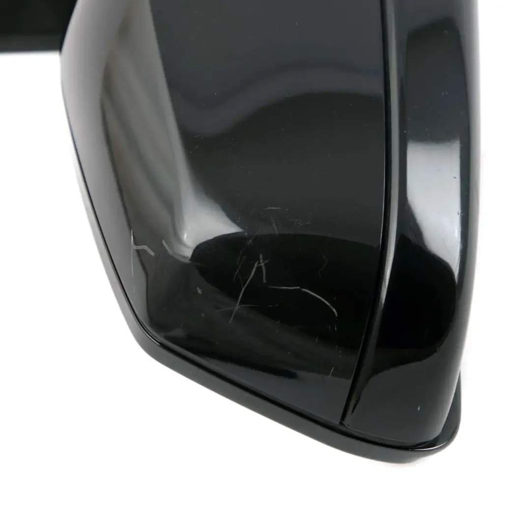 BMW 5 Series F07 GT Auto Dip Right Wing Mirror O/S High Gloss Black Sapphire 475 - SKU rhd-7283670-BS - Part number 7283670