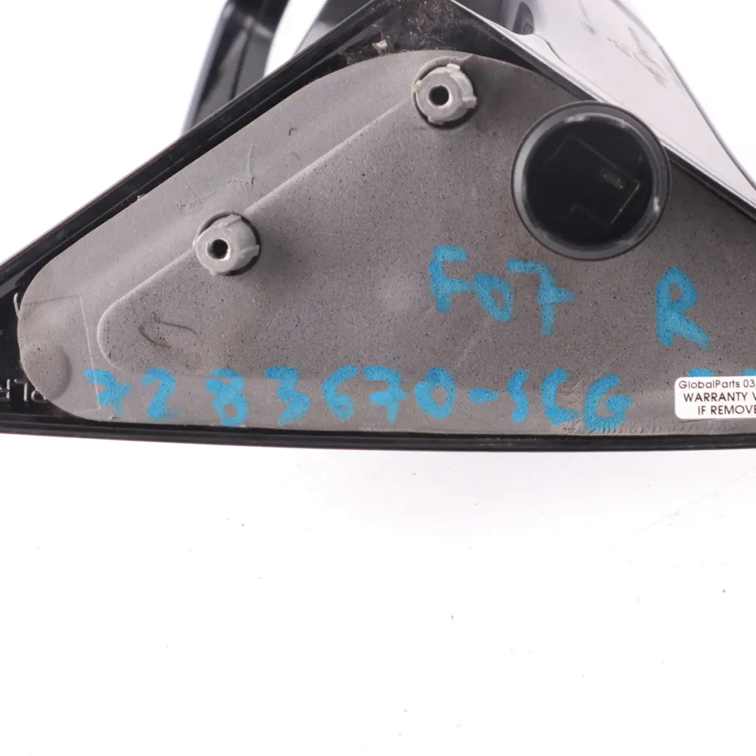 Wing Mirror Auto Dip Door Right O/S High Gloss 3 Pins Space Grey A52 to BMW F07 GT with Part number 7283670 BMW F07 GT Wing Mirror Auto Dip Door Right O/S High Gloss 3 Pins Space Grey A52 - SKU rhd-7283670-SCG - Part number 7283670
