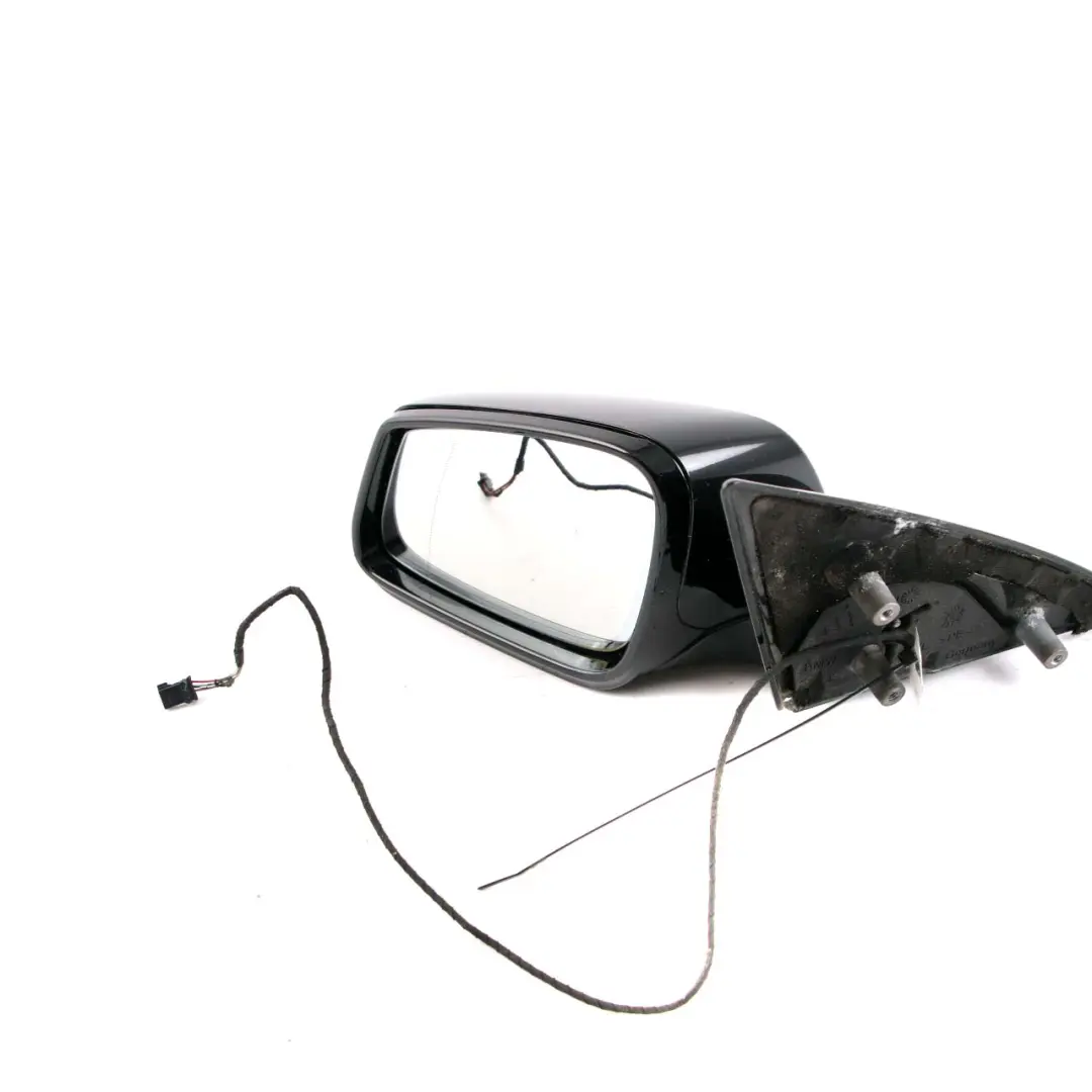 BMW E63 E64 LCI Auto Dip Power Fold M Sport Left Wing Mirror N/S Black Sapphire - SKU rhd-7283751-BS - Part number 7283751