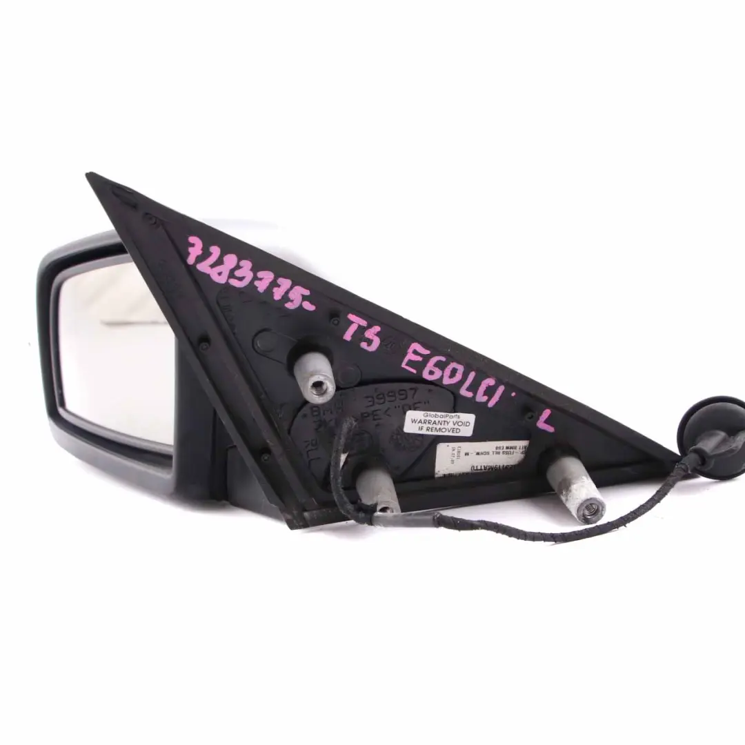 Wing Mirror BMW E60 E61 LCI Auto Dip Power Fold Left Heated Titansilber Silver to with Part number 7283775 Wing Mirror BMW E60 E61 LCI Auto Dip Power Fold Left Heated Titansilber Silver - SKU rhd-7283775-TS - Part number 7283775