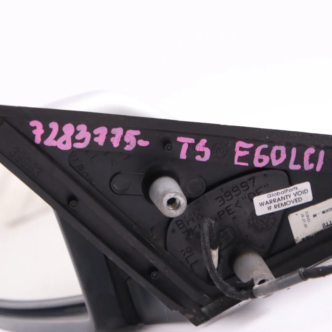 Wing Mirror BMW E60 E61 LCI Auto Dip Power Fold Left Heated Titansilber Silver to with Part number 7283775 Wing Mirror BMW E60 E61 LCI Auto Dip Power Fold Left Heated Titansilber Silver - SKU rhd-7283775-TS - Part number 7283775