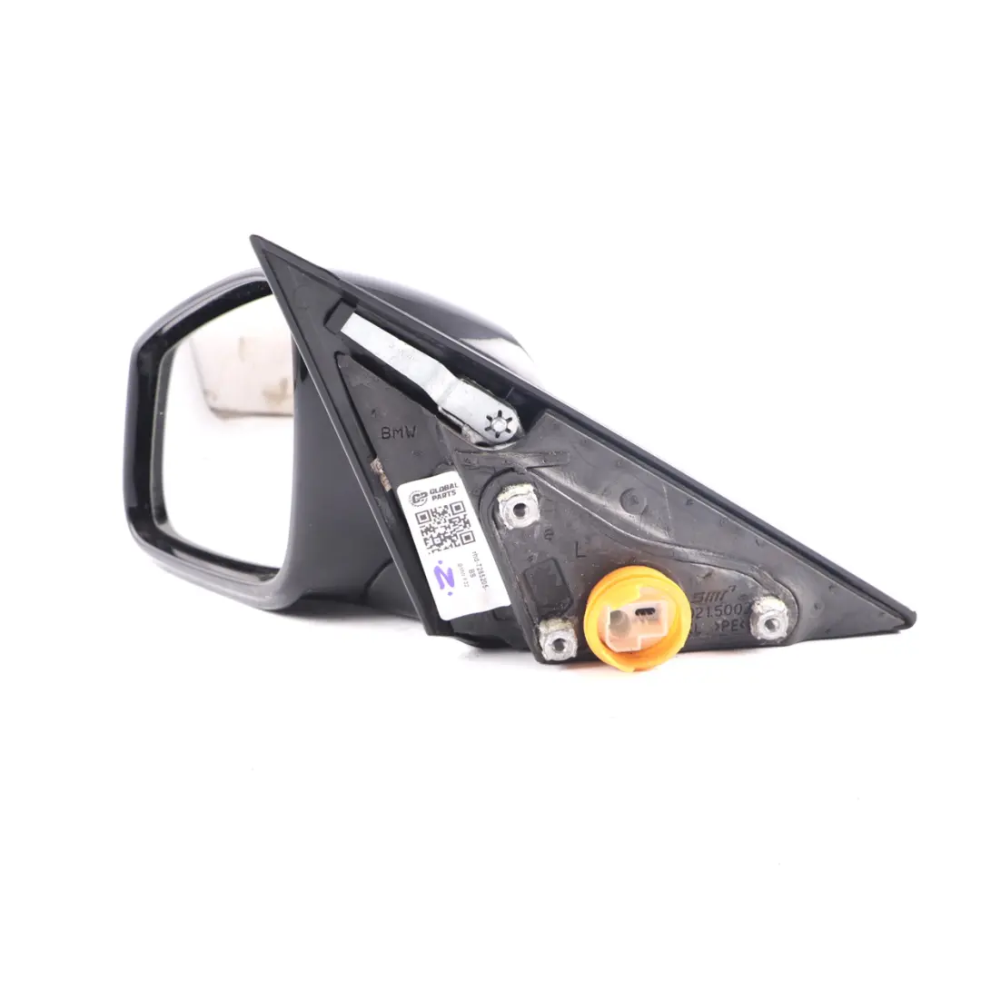  Wing Mirror BMW F32 F36 High Gloss Heated Left N/S Black Sapphire Metallic 475 - SKU rhd-7285205-BS - Part number 7285205