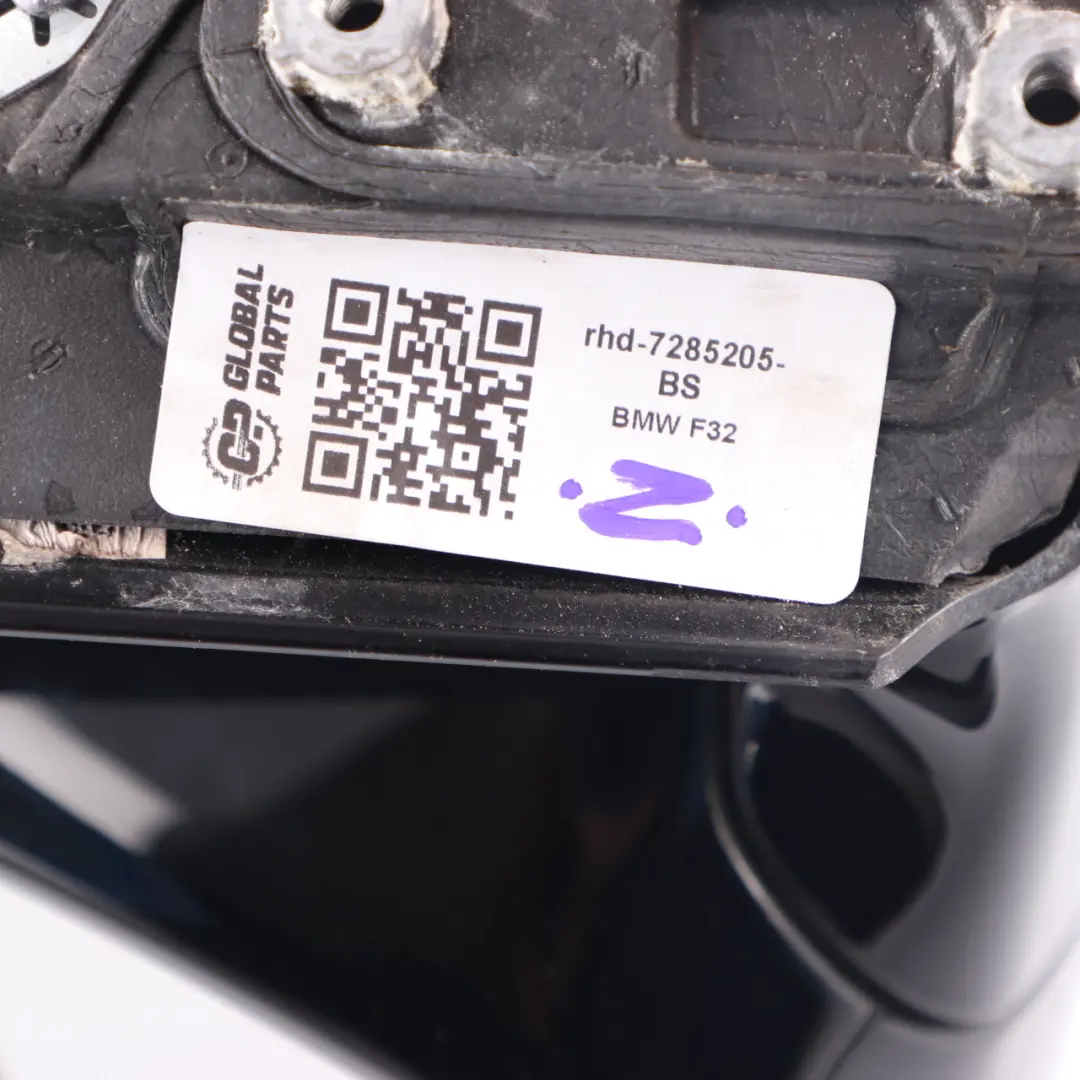 Wing Mirror BMW F32 F36 High Gloss Heated Left N/S Black Sapphire Metallic 475 to with Part number 7285205 Wing Mirror BMW F32 F36 High Gloss Heated Left N/S Black Sapphire Metallic 475 - SKU rhd-7285205-BS - Part number 7285205