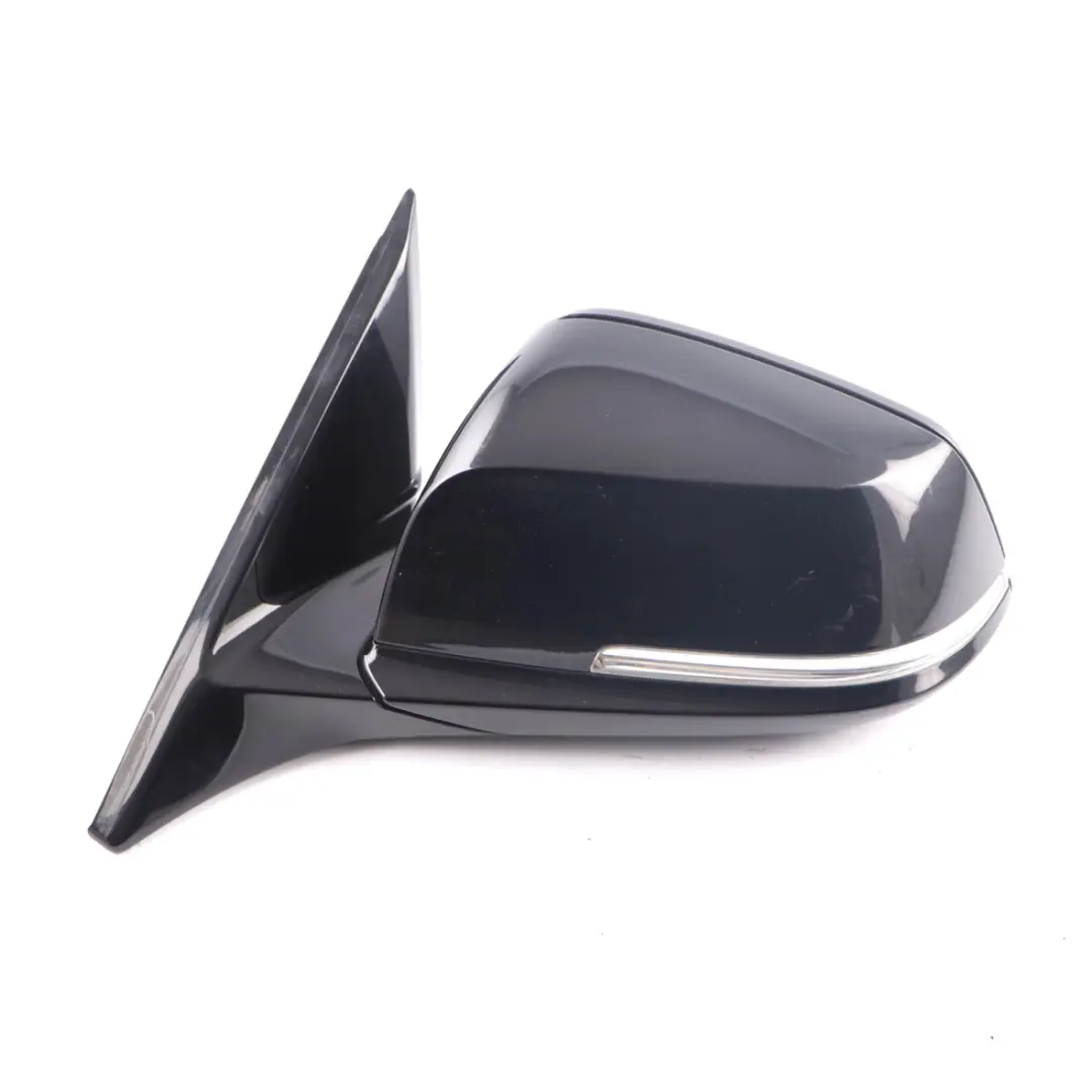 Wing Mirror BMW F32 F36 High Gloss Heated Left N/S Black Sapphire Metallic 475 - SKU rhd-7285205-BS - Part number 7285205